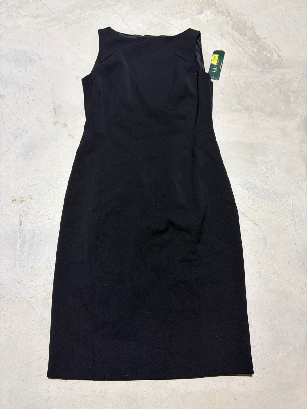 Lauren Ralph Lauren NWT Classic Black Sheath Dress wool 8 MSRP$229